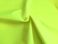 PU Coated Water Resistant Polyester Fabric Material - FLORESCENT YELLOW